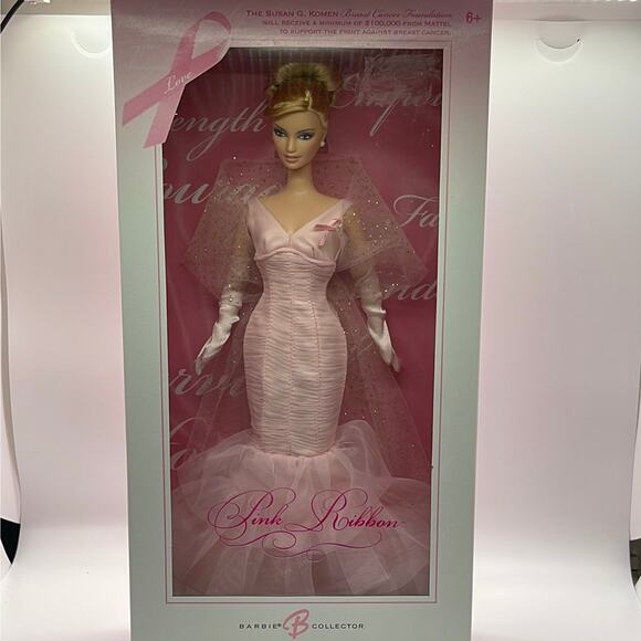 Mattel 2006 Pink Ribbon Breast Cancer Awareness Barbie Susan Komen EJ0932 - Picture 2 of 9